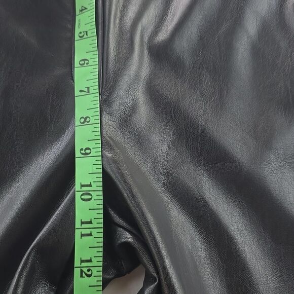 Babaton Aritzia NWT Black Faux Leather Pants High-rise Women's Size 6 - Picture 7 of 12